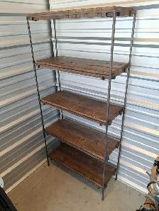 modern high end shelves, wood / metal $490 - Photo 8
