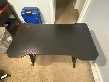 Free delivery used Black gaming desk - Photo 2
