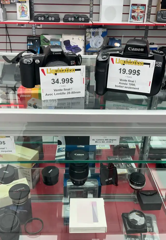 Lot d'appareils photo argentiques Canon EOS (35mm)