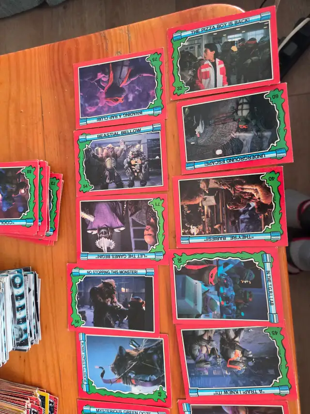 Topps Teenage Mutant Ninja Turtles II Movie Cards