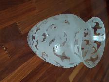 BEAU GRAND VASE NEUF EN VERRE, 1 PIED HAUT À MOTIFS DÉCO: $15.00 - Photo 3