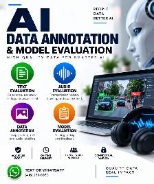 AI DATA ANNOTATION & MODEL EVALUATION, TEXT & AUDIO EVALUATION