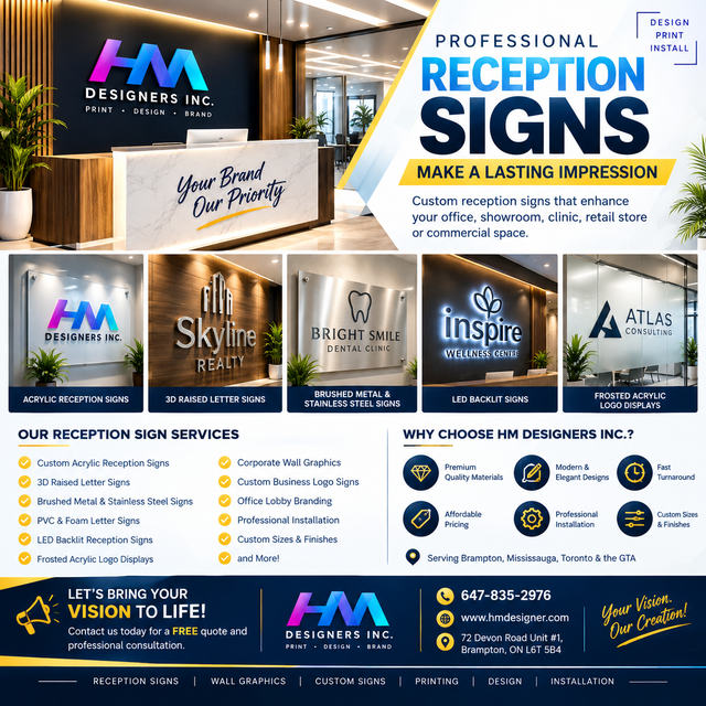 Custom Reception Signs | 3D Letters | Acrylic & LED Backlit Sign