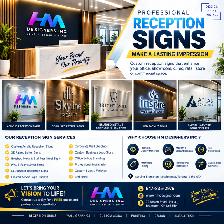 Custom Reception Signs | 3D Letters | Acrylic & LED Backlit Sign