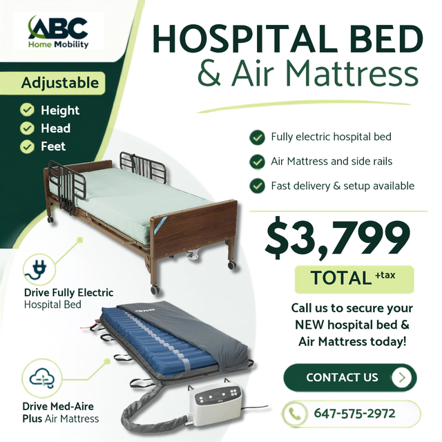 NEW Electric Hospital Bed & Air Mattress – ABC Home Mobility