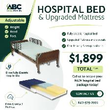 NEW Hospital Bed & Upgraded Mattress – ABC Home Mobility