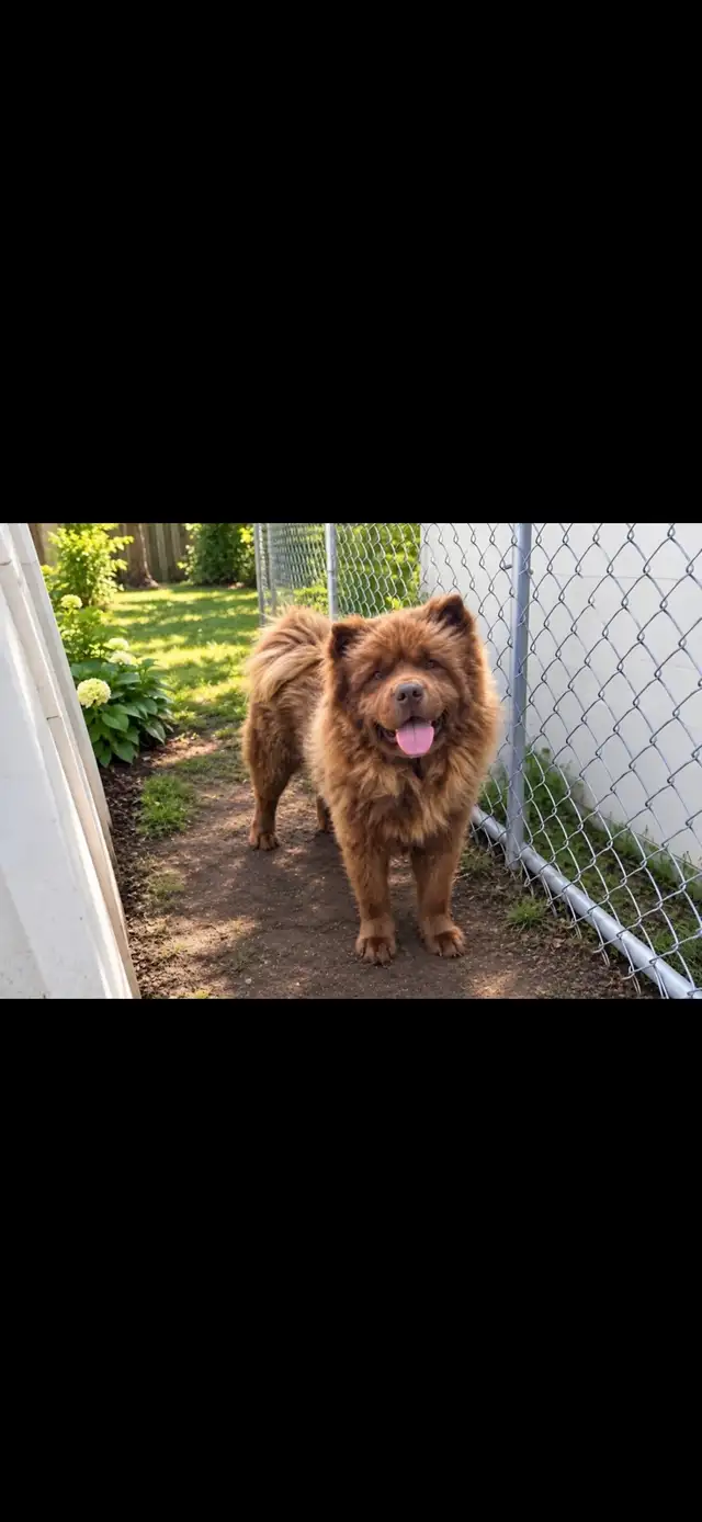 beautiful male chocklate Chow Chow