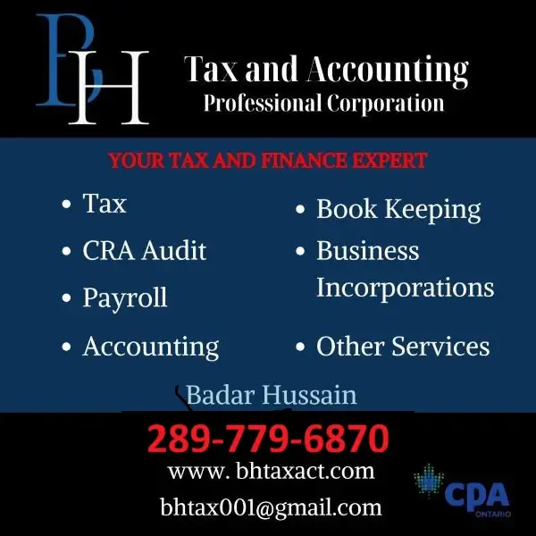Corporate Tax, Personal Tax, Bookkeeping and Business Services