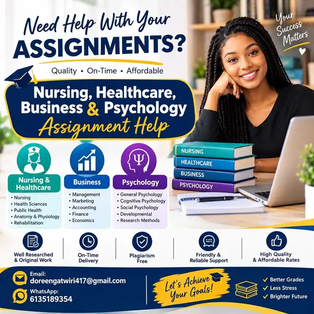 Nursing, Healthcare, Business & Psychology Assignment Help