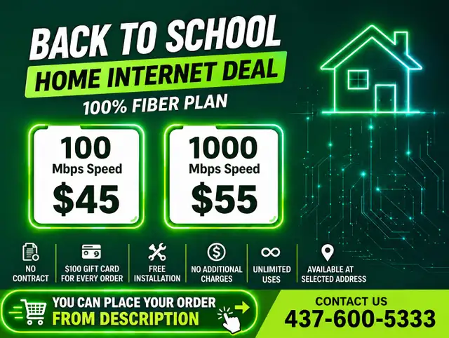 Best & Cheap Home Internet |No Contract|From $45|Back to School