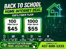 Best & Cheap Home Internet |No Contract|From $45|Back to School