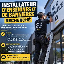 Recherche Installateur d’enseignes et bannières