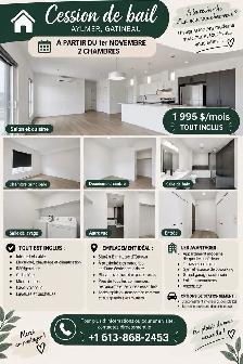 appartement à louer 1 novembre