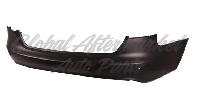 Audi A4 2013-2016 Bumper Rear Primed W/Sensor Hole
