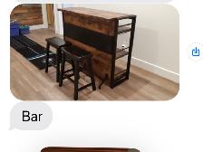 Bar and stools $175 OBO