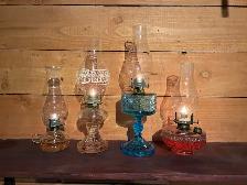 antique oil lamps