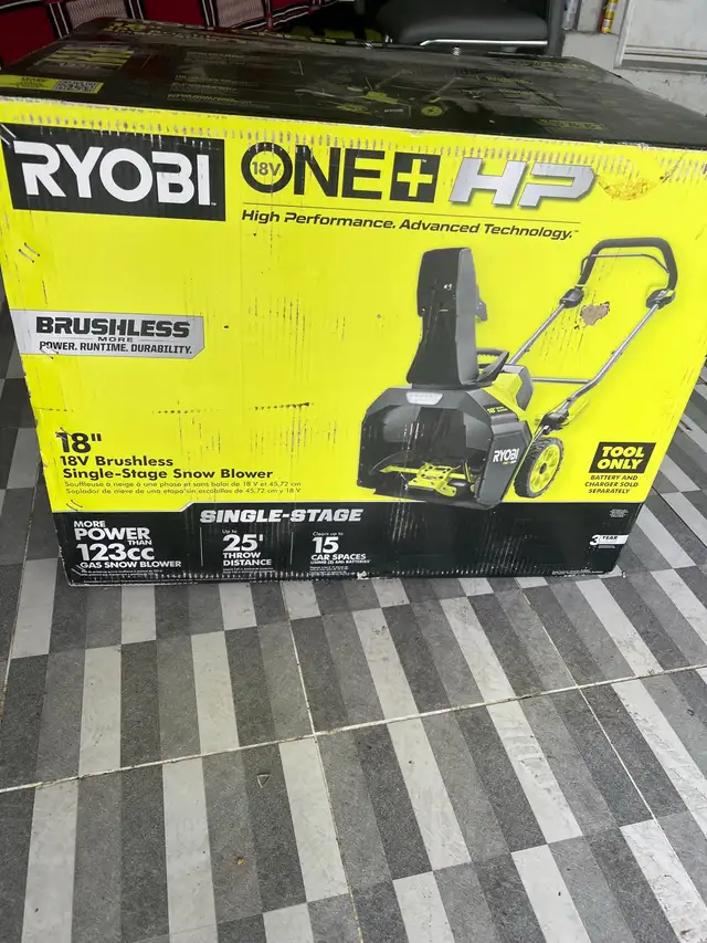RYOBI SNOW BLOWER BRAND NEW SEALED BOX