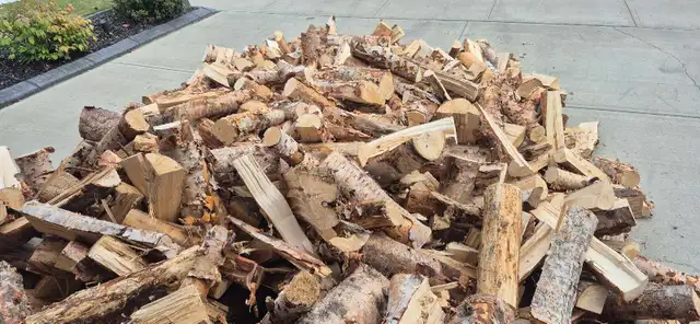 birch firewood dry, seasoned and split
