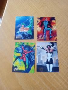 Carte Sky Box 1994 Master Série Batman DC 4 cartes (150926-833)
