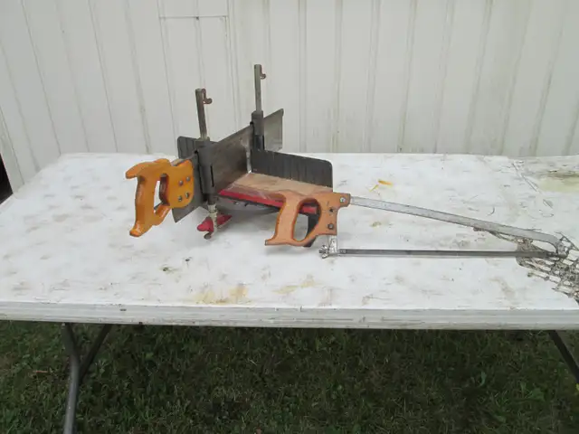 VINTAGE MITER SAW & H/D dolly