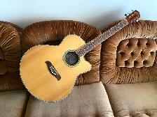 Oscar Schmidt Acoustic Electric Guitar w/ Case - Photo 6