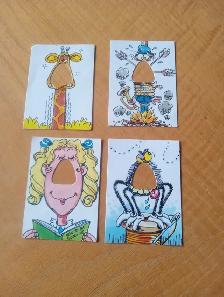 Carte 1989 Candy Snoots Nose Kids 4 cartes (150926-410)