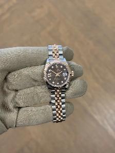 Rolex Datejust 28mm Rose Gold Two-tone Diamond IX Full Set - Photo 6