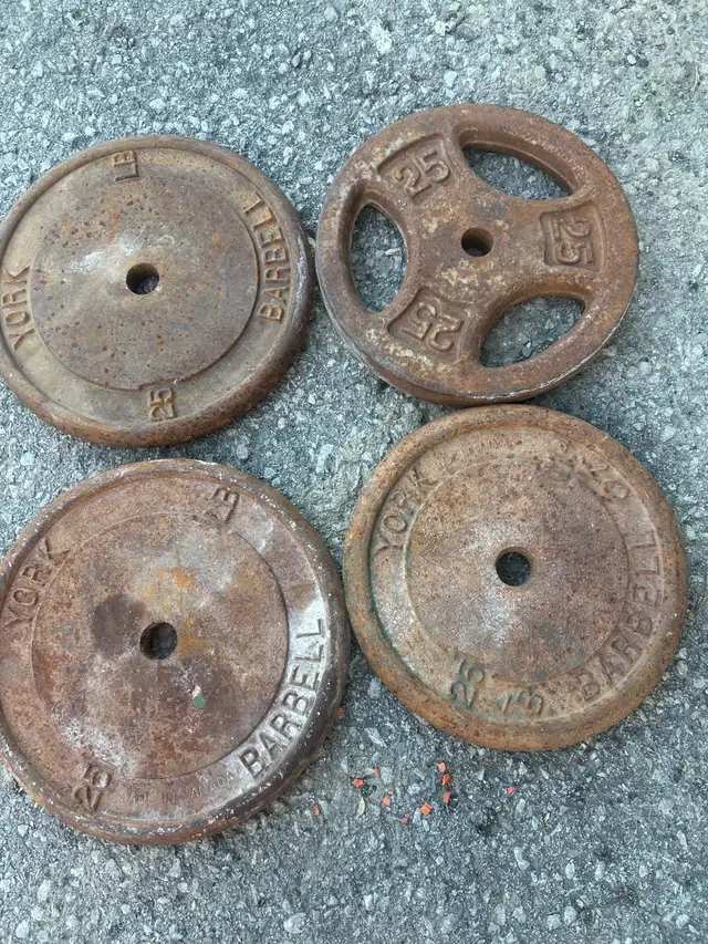 steel weights ( 100 pounds )