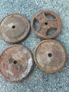 steel weights ( 100 pounds )
