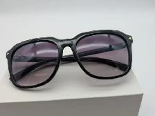 (B6729) Prada SPR 81Q 1AB-0A7 Black Square Sunglasses with Case - Photo 2