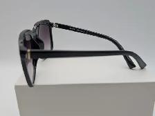 (B6729) Prada SPR 81Q 1AB-0A7 Black Square Sunglasses with Case - Photo 3