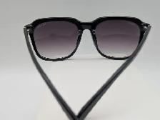 (B6729) Prada SPR 81Q 1AB-0A7 Black Square Sunglasses with Case - Photo 4
