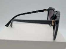 (B6729) Prada SPR 81Q 1AB-0A7 Black Square Sunglasses with Case - Photo 5