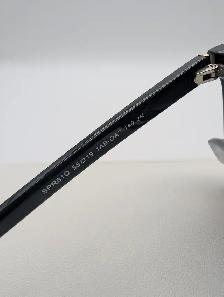 (B6729) Prada SPR 81Q 1AB-0A7 Black Square Sunglasses with Case - Photo 6