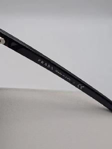 (B6729) Prada SPR 81Q 1AB-0A7 Black Square Sunglasses with Case - Photo 7