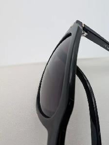 (B6729) Prada SPR 81Q 1AB-0A7 Black Square Sunglasses with Case - Photo 9