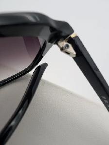 (B6729) Prada SPR 81Q 1AB-0A7 Black Square Sunglasses with Case - Photo 10