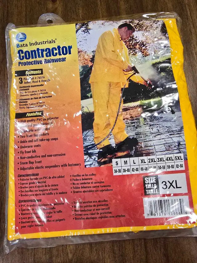 brand new Contractor protective rainwear 3XL