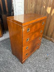 Free delivery used antique Vintage  Wood Dresser - Photo 6