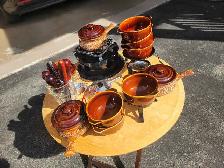 Vintage style Lazy Susan set