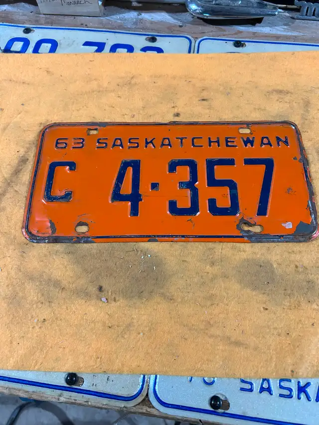 1963 C license plate