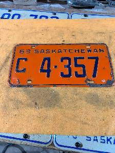 1963 C license plate