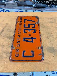 1963 C license plate - Photo 2