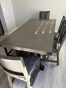 Dining Table Set with 4 Chairs and Bench – $1,100 - Photo 6