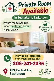 Private Room Available