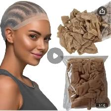 Pack of 50 Super thin beige hair nets for wigs!