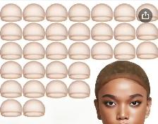 Pack of 50 Super thin beige hair nets for wigs! - Photo 6