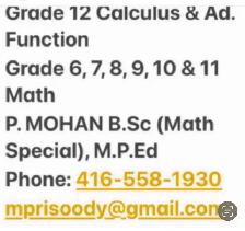 HIGH-SCHOOL-MATH.TUTOR($30/Hr)-4165581930-Scarborough