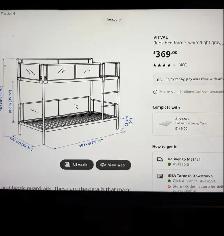 IKEA Bunk bed for sale with 1 mattress