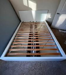 Ikea Malm Queen Bed, 4 Storage Drawers & Slats - Delivery Option